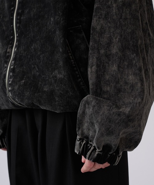 ONCILY（オンシェリー）の「VINTAGE-LIKE STAND NECK BLOUSON / ヴィンテージライクスタンドネックブルゾン（ブルゾン・メンズ・ブラック/ネイビー・MEDIUM/LARGE）」の14枚目の写真