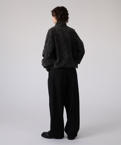 ONCILY（オンシェリー）の「VINTAGE-LIKE STAND NECK BLOUSON / ヴィンテージライクスタンドネックブルゾン（ブルゾン・メンズ・ブラック/ネイビー・MEDIUM/LARGE）」の12枚目の写真