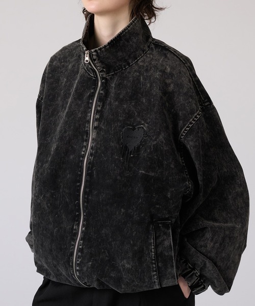 ONCILY（オンシェリー）の「VINTAGE-LIKE STAND NECK BLOUSON / ヴィンテージライクスタンドネックブルゾン（ブルゾン・メンズ・ブラック/ネイビー・MEDIUM/LARGE）」の6枚目の写真