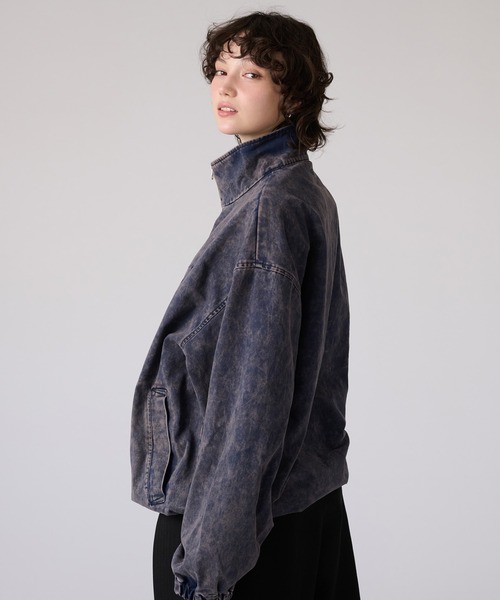 ONCILY（オンシェリー）の「VINTAGE-LIKE STAND NECK BLOUSON / ヴィンテージライクスタンドネックブルゾン（ブルゾン・メンズ・ブラック/ネイビー・MEDIUM/LARGE）」の20枚目の写真