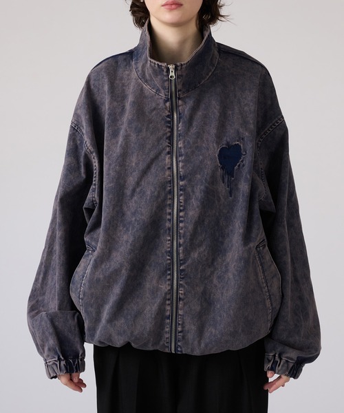 ONCILY（オンシェリー）の「VINTAGE-LIKE STAND NECK BLOUSON / ヴィンテージライクスタンドネックブルゾン（ブルゾン・メンズ・ブラック/ネイビー・MEDIUM/LARGE）」の19枚目の写真