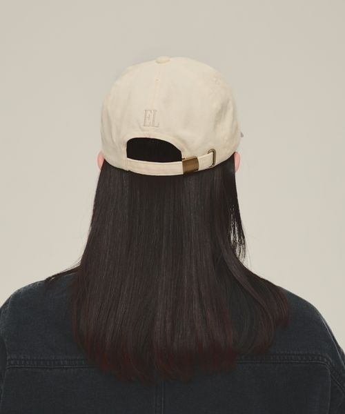 eL（エル）の「【eL】Vintage Logo Cap/288134（キャップ・レディース・アイボリー/カーキ系/ネイビー系・FREE）」の5枚目の写真