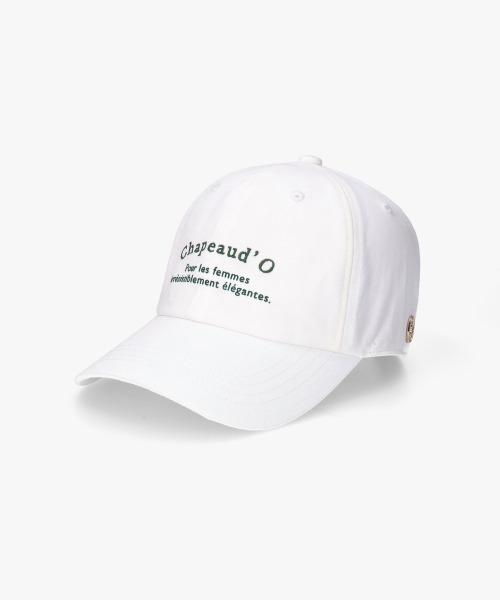 シャポードオー　キャップ　ホワイト シャポー ド オー Chapeau d'O Chapeau d' O TM Wide Visor Cap