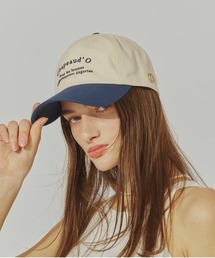 シャポードオー　キャップ　ホワイト Chapeau d' O キャップ 帽子 Chapeaud'O Canvas Wide Cap