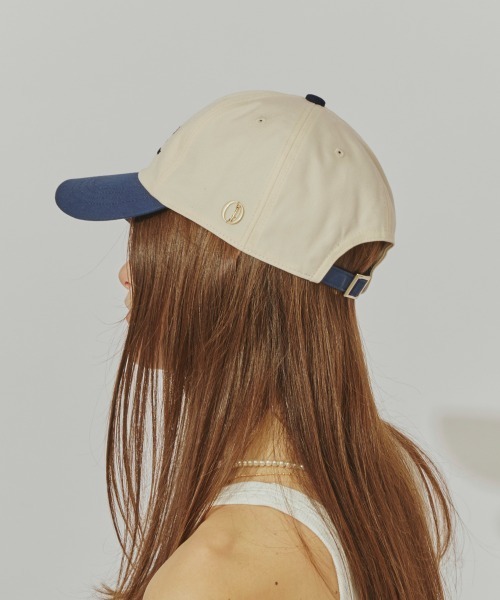 Chapeau d' O(シャポードオー)の「Chapeau d' O Canvas Arch Logo Cap / シャポードオー(キャップ・レディース・ライトブルー/ホワイト/ピンク/ネイビー/ホワイト×ネイビー・FREE)」の12枚目の写真
