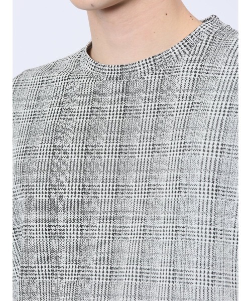 renoma HOMME（レノマオム）の「【ストレッチ ウォッシャブル】レノマ オム 千鳥ジャガード クルーネック長袖Tシャツ（Tシャツ/カットソー・メンズ・ホワイト/ブラック・MEDIUM/LARGE/X-LARGE）」の20枚目の写真