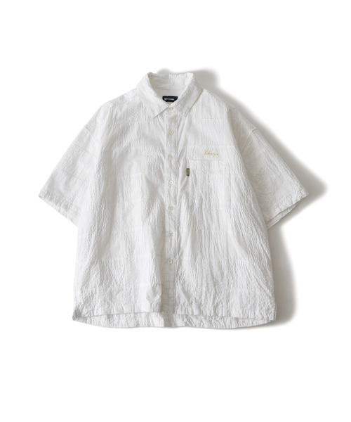 Subciety(サブサエティ)の「Patch work shirt(シャツ/ブラウス・メンズ・ブラック/ホワイト/ネイビー・X-LARGE/LARGE/MEDIUM/SMALL)」の5枚目の写真