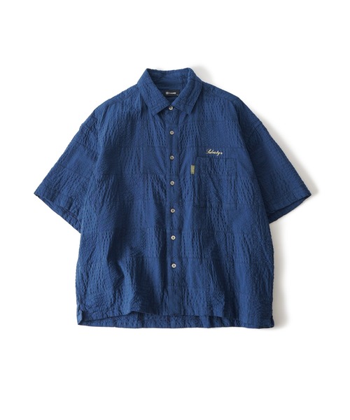 Subciety(サブサエティ)の「Patch work shirt(シャツ/ブラウス・メンズ・ブラック/ホワイト/ネイビー・X-LARGE/LARGE/MEDIUM/SMALL)」の7枚目の写真