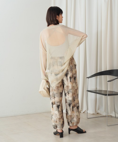 Bou Jeloud（ブージュルード）の「オーバーサイズラメシアートップス（Tシャツ/カットソー・レディース・ブラック/グレー/モカ/ベージュ・FREE）」の20枚目の写真