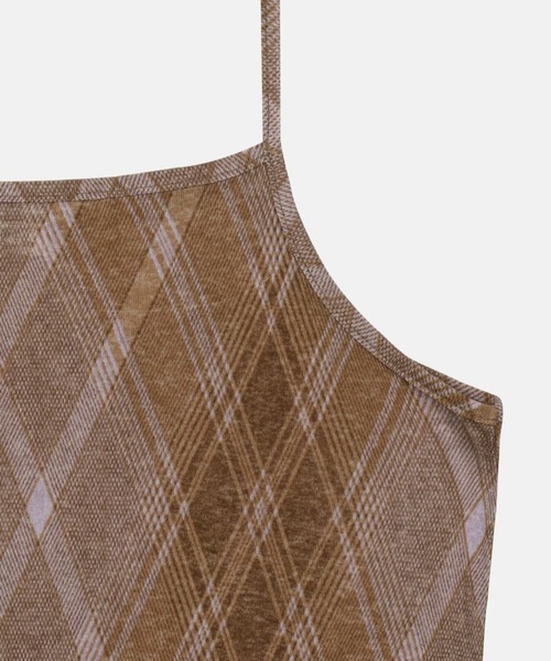 ALAND（エーランド）の「3.3 Field Trip／シアーチェックワンピース（ワンピース・レディース・ピンク/ライトブルー・FREE）」の4枚目の写真