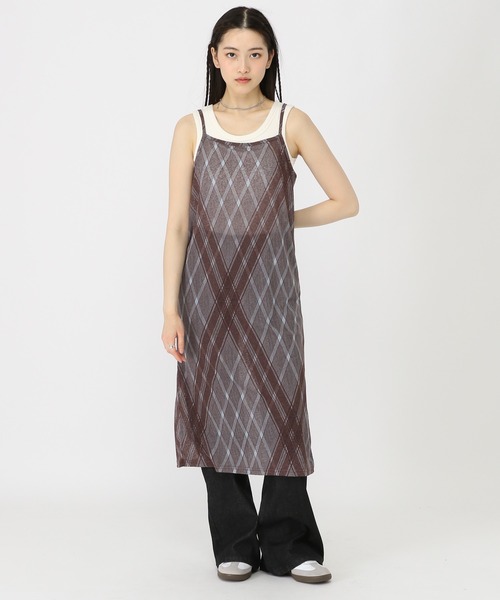 ALAND（エーランド）の「3.3 Field Trip／シアーチェックワンピース（ワンピース・レディース・ピンク/ライトブルー・FREE）」の15枚目の写真