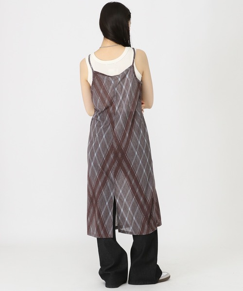 ALAND（エーランド）の「3.3 Field Trip／シアーチェックワンピース（ワンピース・レディース・ピンク/ライトブルー・FREE）」の17枚目の写真