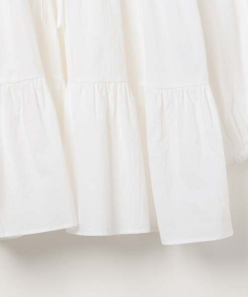 BAYFLOW（ベイフロー）の「コットンティアードチュニック（チュニック・レディース・オフホワイト/ブラック/ライトブルー・FREE）」の11枚目の写真