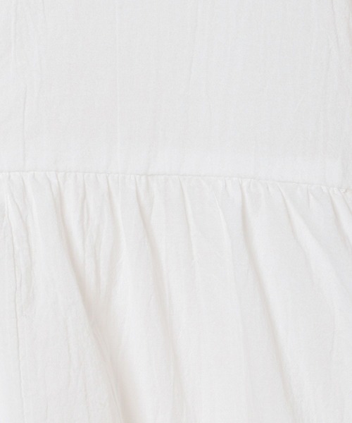 BAYFLOW（ベイフロー）の「コットンティアードチュニック（チュニック・レディース・オフホワイト/ブラック/ライトブルー・FREE）」の13枚目の写真