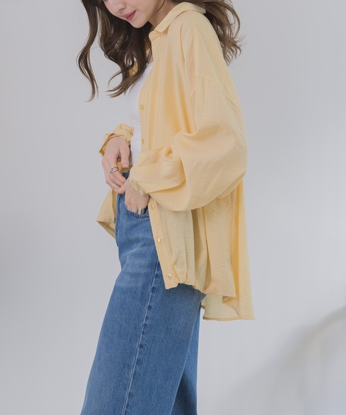 RU.TI.LE(ルチル)の「【RU.TI.LE】タックヘムシャツ(シャツ/ブラウス・レディース・ホワイト/ライトブルー/ブラック/イエロー・MEDIUM)」の11枚目の写真