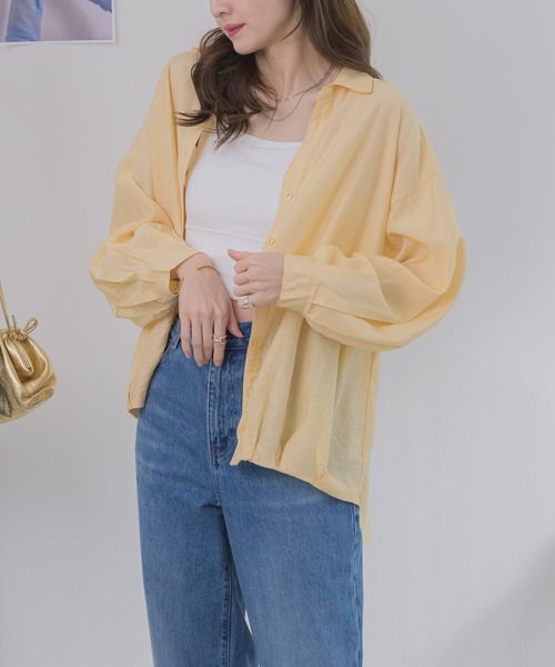 RU.TI.LE(ルチル)の「【RU.TI.LE】タックヘムシャツ(シャツ/ブラウス・レディース・ホワイト/ライトブルー/ブラック/イエロー・MEDIUM)」の12枚目の写真