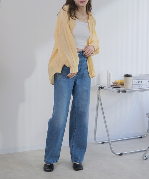 RU.TI.LE(ルチル)の「【RU.TI.LE】タックヘムシャツ(シャツ/ブラウス・レディース・ホワイト/ライトブルー/ブラック/イエロー・MEDIUM)」の14枚目の写真