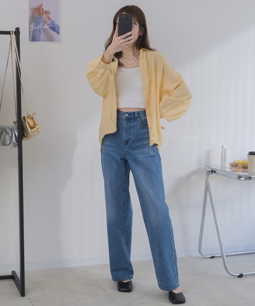 RU.TI.LE(ルチル)の「【RU.TI.LE】タックヘムシャツ(シャツ/ブラウス・レディース・ホワイト/ライトブルー/ブラック/イエロー・MEDIUM)」の15枚目の写真