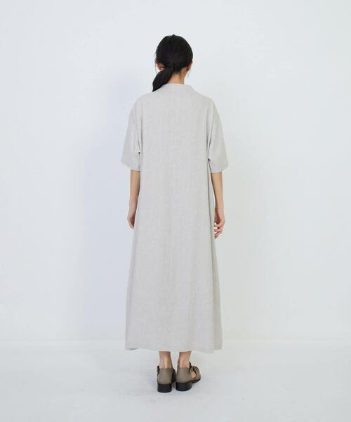 LOISIR（ロワズィール）の「エステルリネンヘリンボーンAラインワンピース（ワンピース・レディース・チェック・FREE）」の11枚目の写真