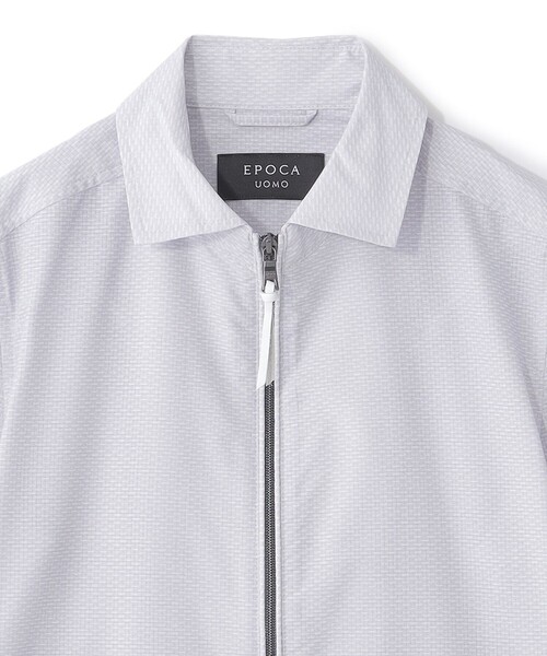 EPOCA UOMO(エポカウォモ)の「*Safari5月号掲載*クールドッツブルゾン(ブルゾン・メンズ・ライトグレー/ネイビー・46/48)」の6枚目の写真