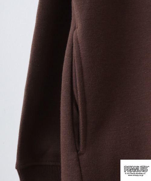 PEANUTS（ピーナッツ）の「PEANUTSランダム柄プルパーカー（パーカー・メンズ・ダークブラウン/アイボリー/ピンクベージュ・S/M/L）」の13枚目の写真