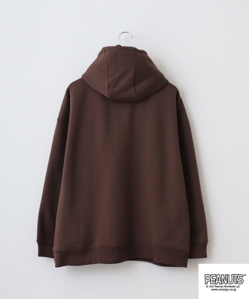 PEANUTS（ピーナッツ）の「PEANUTSランダム柄プルパーカー（パーカー・メンズ・ダークブラウン/アイボリー/ピンクベージュ・S/M/L）」の15枚目の写真