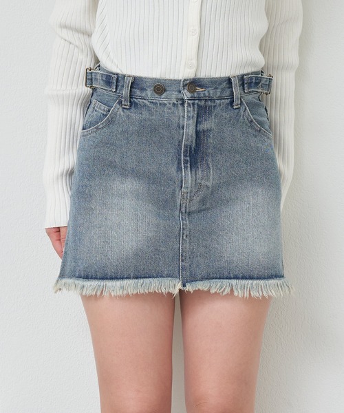 RAY CASSIN(レイカズン)の「ピグメントデニムミニスカート(デニムスカート・レディース・ブラウン・M)」の12枚目の写真