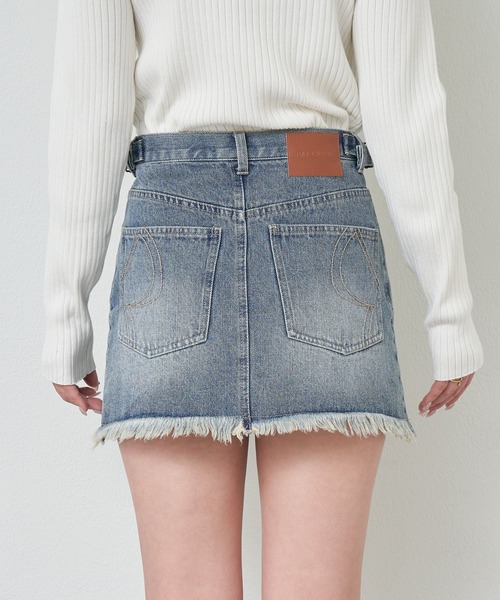 RAY CASSIN(レイカズン)の「ピグメントデニムミニスカート(デニムスカート・レディース・ブラウン・M)」の14枚目の写真