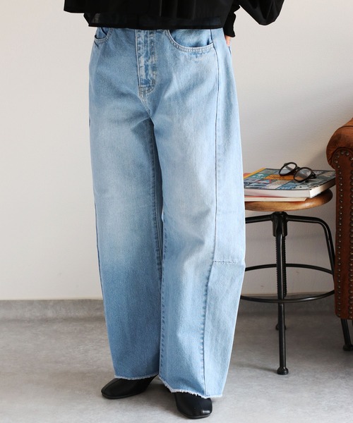 cepo（セポ）の「〈セットアップ対応〉デニムバレルレッグパンツ（デニムパンツ・レディース・ブルー系2/ブルー系3・S/M/L）」の17枚目の写真
