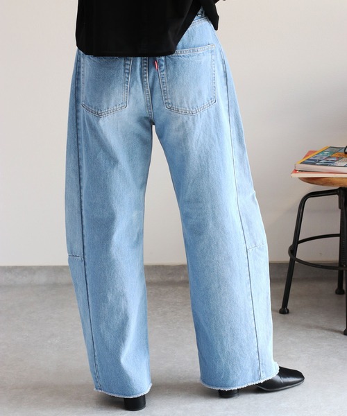 cepo（セポ）の「〈セットアップ対応〉デニムバレルレッグパンツ（デニムパンツ・レディース・ブルー系2/ブルー系3・S/M/L）」の18枚目の写真