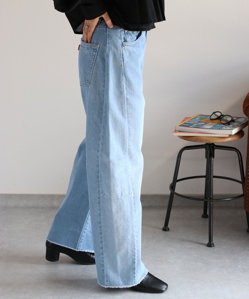 cepo（セポ）の「〈セットアップ対応〉デニムバレルレッグパンツ（デニムパンツ・レディース・ブルー系2/ブルー系3・S/M/L）」の19枚目の写真