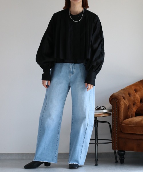 cepo（セポ）の「〈セットアップ対応〉デニムバレルレッグパンツ（デニムパンツ・レディース・ブルー系2/ブルー系3・S/M/L）」の21枚目の写真