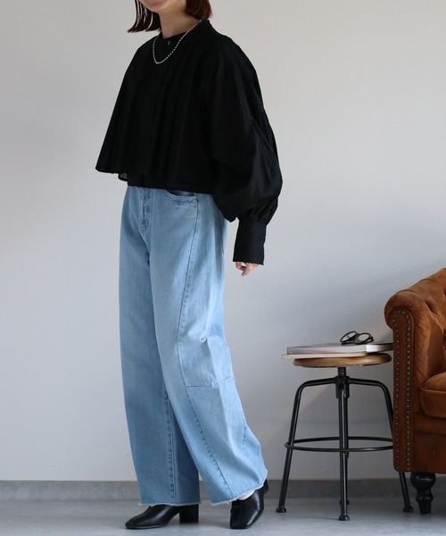 cepo（セポ）の「〈セットアップ対応〉デニムバレルレッグパンツ（デニムパンツ・レディース・ブルー系2/ブルー系3・S/M/L）」の22枚目の写真