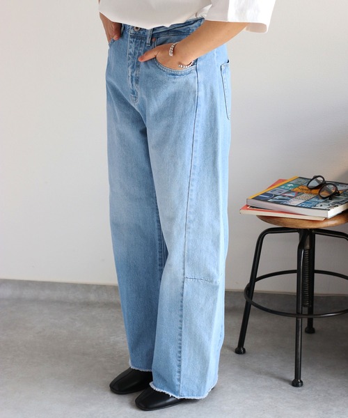 cepo（セポ）の「〈セットアップ対応〉デニムバレルレッグパンツ（デニムパンツ・レディース・ブルー系2/ブルー系3・S/M/L）」の20枚目の写真