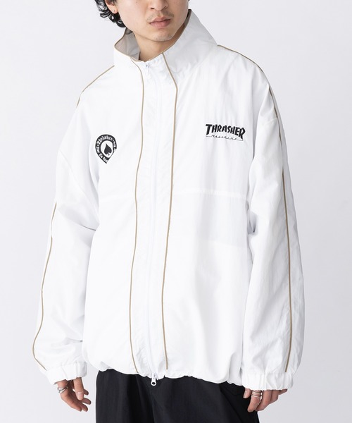 セール】【THRASHER】ナイロンタスラン パイピングブルゾン 017270