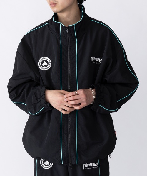 YORKLAND のだめカンタービレコラボ　スタッフジャンパー　ナイロン　希少 セール】【THRASHER】ナイロンタスラン パイピングブルゾン 017270