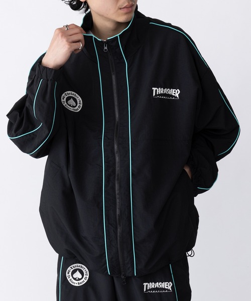 セール】【THRASHER】ナイロンタスラン パイピングブルゾン