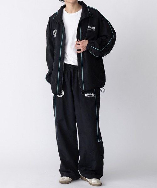 THRASHER（スラッシャー）の「【THRASHER】ナイロンタスラン パイピングブルゾン 017270（ブルゾン・メンズ・ブラック/ホワイト・M/L/LL）」の16枚目の写真