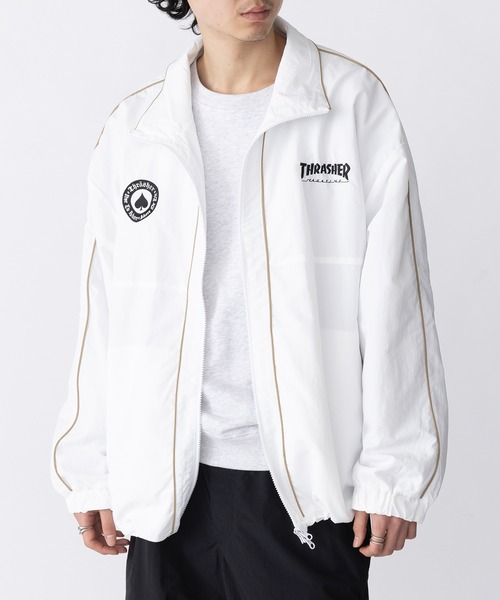 セール】【THRASHER】ナイロンタスラン パイピングブルゾン 017270