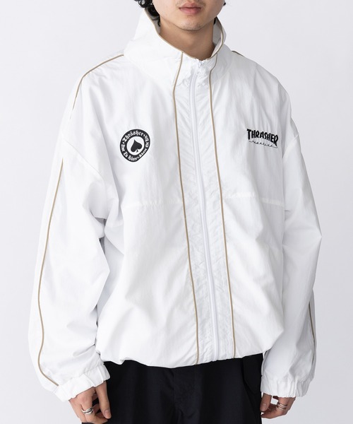 セール】【THRASHER】ナイロンタスラン パイピングブルゾン 017270