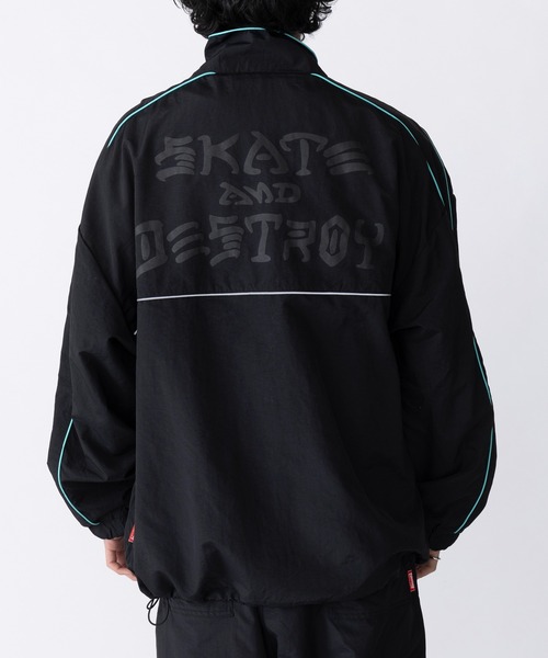 THRASHER（スラッシャー）の「【THRASHER】ナイロンタスラン パイピングブルゾン 017270（ブルゾン・メンズ・ブラック/ホワイト・M/L/LL）」の14枚目の写真