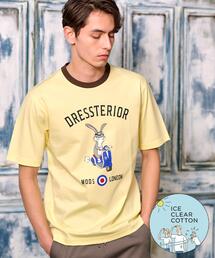 【接触冷感/抗菌防臭/消臭】ICE CLEAR COTTON ロンドンラビットTシャツ