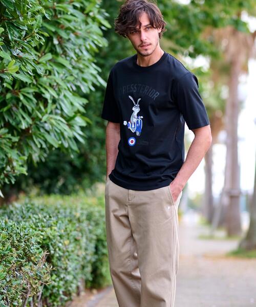 DRESSTERIOR（ドレステリア）の「【接触冷感/抗菌防臭/消臭】ICE CLEAR COTTON ロンドンラビットTシャツ（Tシャツ/カットソー・メンズ・ブラック/ライトブルー/ホワイト/ライトイエロー系・90/91/92/94）」の21枚目の写真