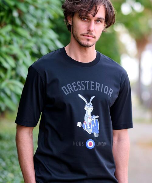 DRESSTERIOR（ドレステリア）の「【接触冷感/抗菌防臭/消臭】ICE CLEAR COTTON ロンドンラビットTシャツ（Tシャツ/カットソー・メンズ・ブラック/ライトブルー/ホワイト/ライトイエロー系・90/91/92/94）」の19枚目の写真