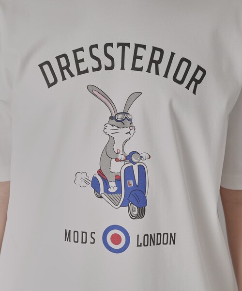 DRESSTERIOR（ドレステリア）の「【接触冷感/抗菌防臭/消臭】ICE CLEAR COTTON ロンドンラビットTシャツ（Tシャツ/カットソー・メンズ・ブラック/ライトブルー/ホワイト/ライトイエロー系・90/91/92/94）」の9枚目の写真