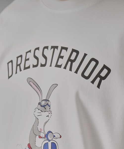DRESSTERIOR（ドレステリア）の「【接触冷感/抗菌防臭/消臭】ICE CLEAR COTTON ロンドンラビットTシャツ（Tシャツ/カットソー・メンズ・ブラック/ライトブルー/ホワイト/ライトイエロー系・90/91/92/94）」の8枚目の写真