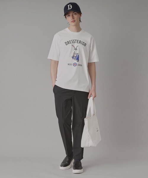 DRESSTERIOR（ドレステリア）の「【接触冷感/抗菌防臭/消臭】ICE CLEAR COTTON ロンドンラビットTシャツ（Tシャツ/カットソー・メンズ・ブラック/ライトブルー/ホワイト/ライトイエロー系・90/91/92/94）」の7枚目の写真