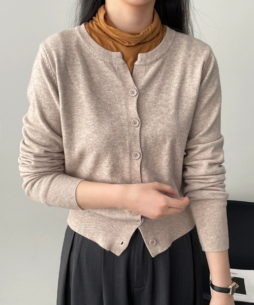 Ritzy(リッツィー)の「9色展開 カーディガン(カーディガン/ボレロ・レディース・ピンク/レッド/アイボリー/ブラック/グレー/ベージュ/モカ/イエロー/ネイビー・FREE)」の21枚目の写真