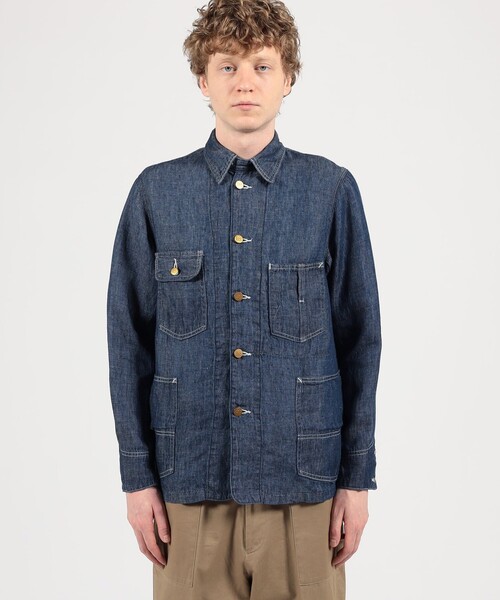TOMORROWLAND トゥモローランド テーラードジャケット デニム リネン セール】【別注】 Lee Loco Jacket 7オンスリネンデニム（デニム