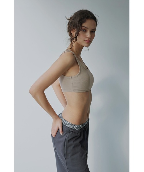 セール】Wellness Rib Bra Top / UVカットパッドinブラトップ